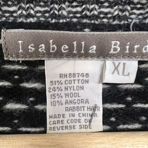 Isabella Bird cotton/wool blend cardigan Sz XL - Picture 6 of 6